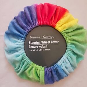 Rainbow Steering Wheel Cover